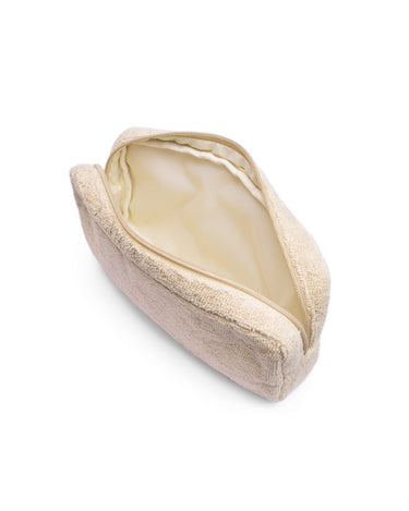 AVOCADO ZINC - TERRY TOWELLING POUCH BEIGE - STUDIO JO STORE